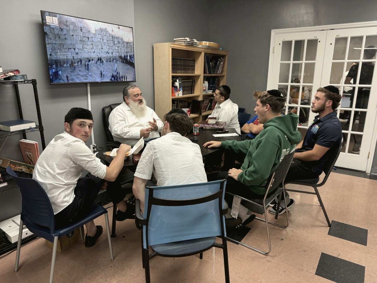 Talmidim learning in the beis medrash